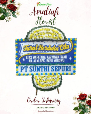 Papan Bunga Duka di Pondok Karya